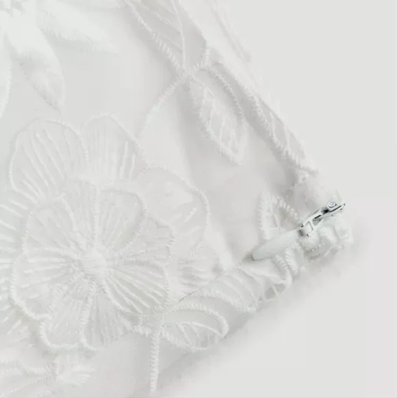 EMBROIDERED MIDI SKIRT ZW COLLECTION SIZE M - Picture 8 of 9